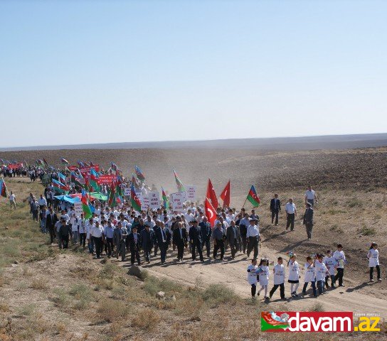 Xocavənddə “Qarabağa doğru” yürüşü keçirilib - FOTO