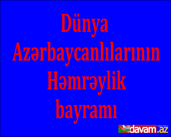 Cavad Deraxtinin bayram təbriki