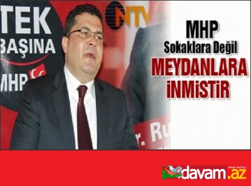 MHP Sokaklara Değil Meydanlara inmştir