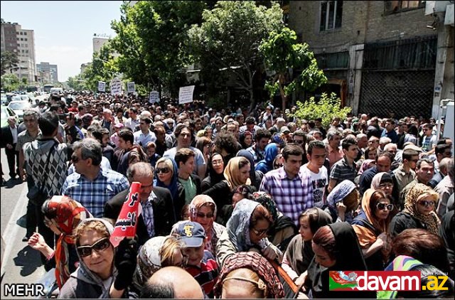 Ermənilər Türkiyənin tehrandakı səfirliyi qarşısında etiraz aksiyası keçirilib