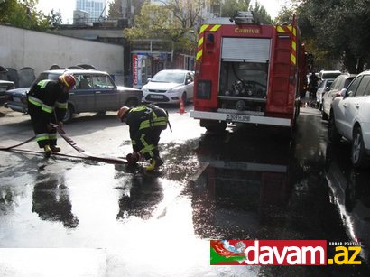 “Bakcell”in texniki binasında yanğın baş verib