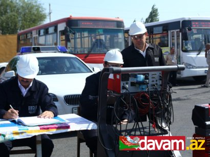 Bakıda keçirilən reyd zamanı bir neçə avtobus yol hərəkətindən kənarlaşdırılıb