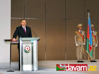 Prezident İlham Əliyev and içdi: Azərbaycan xalqının əsrlər boyu yaratdığı milli mənəvi dəyərlərə və xalqa ləyaqətlə xidmət edəcəyəm