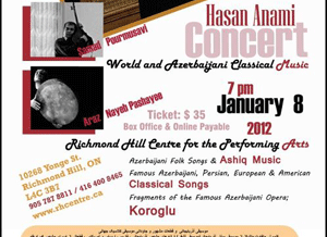 Kanadada azərbaycanlı musiqiçilər konsert verəcəklər