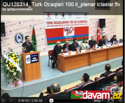 TURK OCAQLARI 100 IL / VİDEO