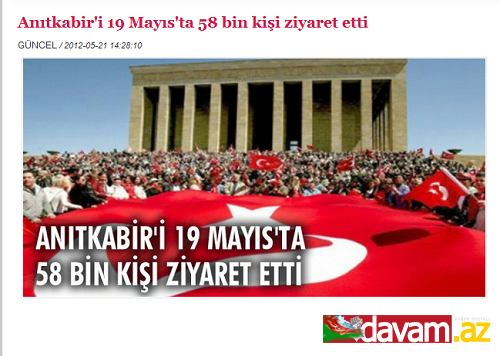 Anıtkabir'i 19 Mayıs'ta 58 bin kişi ziyaret etti