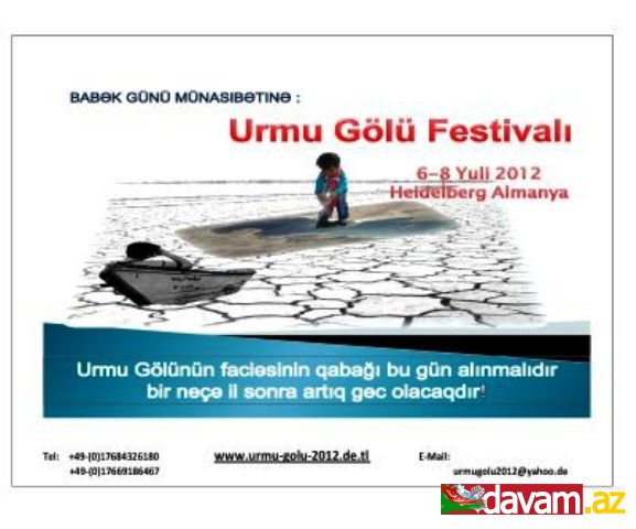 Almaniyada „Urmu Gölü Festivalı“ -na dəvət