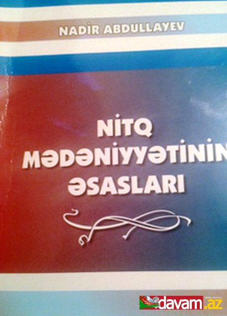 Nitq mədəniyyətinin əsasları kitabı çapdan çıxıb