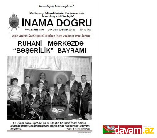 «İnama Doğru» dərgisinin 40-cı sayı çıxdı