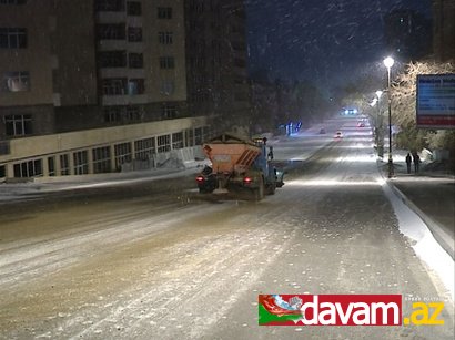 Azəryolservis- hava şəraiti pisləşəcəyi halda yollarda problemləri aradan qaldırmağa hazırdır