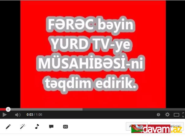 MDHP sədri, millətvəkili Fərəc Quliyev Yurd TV-yə müsahibəsi / VİDEO