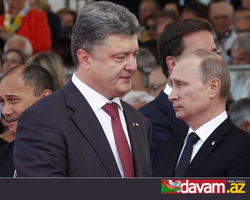 Vladimir Putin və Pyotr Poroşenko Ukraynadakı vəziyyəti müzakirə ediblər