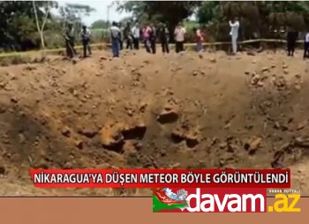 Düşen meteor işte böyle görüntülendi