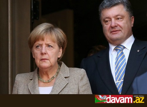 Poroşenko və Merkel Ukraynanın şərqindəki vəziyyəti müzakirə ediblər