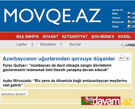 Azərbaycanın uğurlarından qorxuya düşənlər