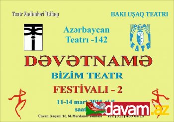 Milli Teatr günü münasibətilə Bakı Uşaq Teatrının təşəbbüsü...