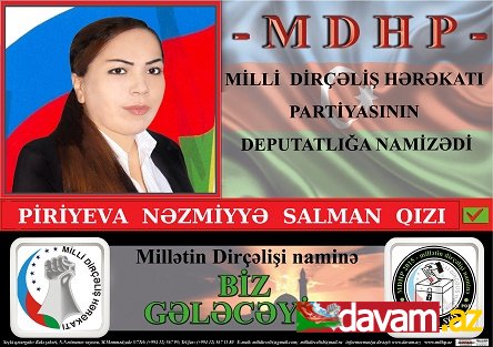 MDHP namizədi Nəzmiyyə Piriyeva seçicilərlə görüşdü