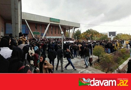 Təbriz Universitetində fars irqçılığına qarşı etirazlar bu gün də davam edib (görüntü)