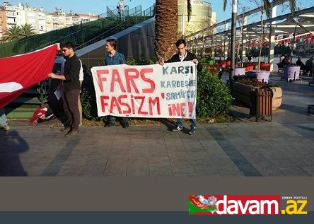 Aydında fars irqçiliyinə qarşı etiraz aksiyası keçirilib