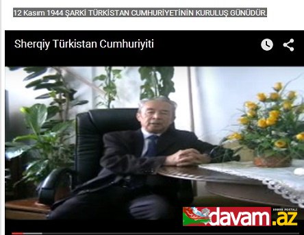 Şerqi Türkistan Cumhuriyeti (video)