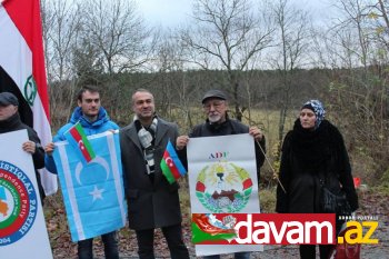 İsveçdə Güney Azərbaycanda gedən etirazlara dəstək aksiyası keçirilib (fotolar)