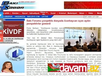 Bakı Forumu çoxqütblü dünyada Azərbaycan üçün aydın perspektivlər göstərdi