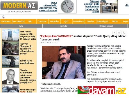 “Elçibəyə kim YAXINDIR” sualına deputat “Dədə Qorqudluq edirlər” cavabını verdi