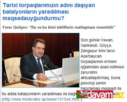 Tarixi torpaqlarımızın adını daşıyan batalyonların yaradılması məqsədəuyğundurmu?