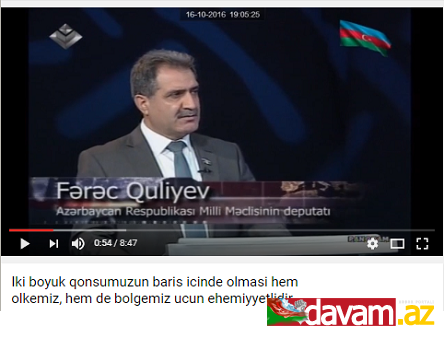 Fərəc Quliyev Türkiyə - Rusiya münasibətlərindən danışdı (video)