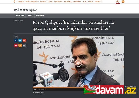 Fərəc Quliyev: Bu nazirliklərin, məmurların yanlışıdır