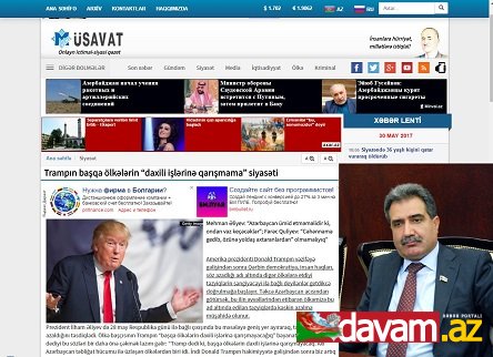 Trampın başqa ölkələrin “daxili işlərinə qarışmama” siyasəti