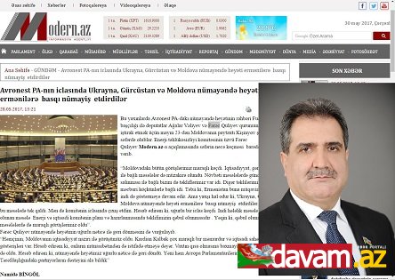 Avronest PA-nın iclasında Ukrayna, Gürcüstan və Moldova nümayəndə heyəti ermənilərə  basqı nümayiş  etdirdilər