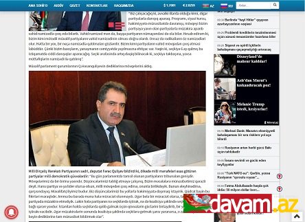 Qüdrət Həsənquliyevin prezident seçkisində vahid namizəd planı