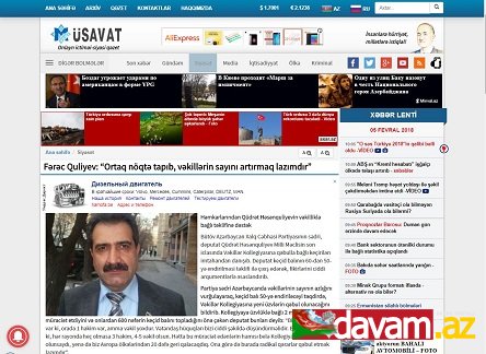 Fərəc Quliyev: “Ortaq nöqtə tapıb, vəkillərin sayını artırmaq lazımdır”