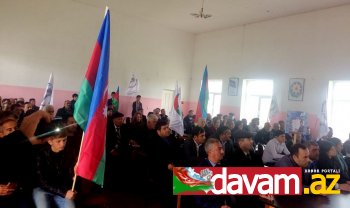 Prezidentliyə namizəd Fərəc Quliyev Biləsuvar rayonunda seçicilərlə görüş keçirib (foto)