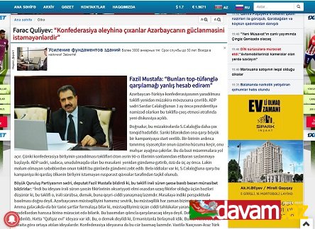 Fərəc Quliyev: “Konfederasiya əleyhinə çıxanlar Azərbaycanın güclənməsini istəməyənlərdir”