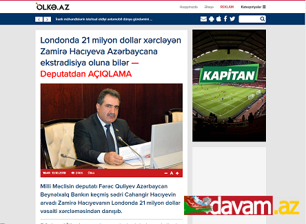 Londonda 21 milyon dollar xərcləyən Zamirə Hacıyeva Azərbaycana ekstradisiya oluna bilər — Deputatdan AÇIQLAMA