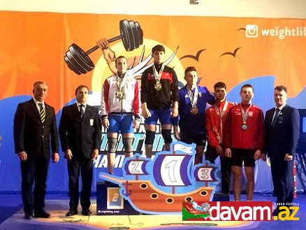 Ağır atletimiz Avropa birinciliyində bir qızıl və bir gümüş medal qazanıb