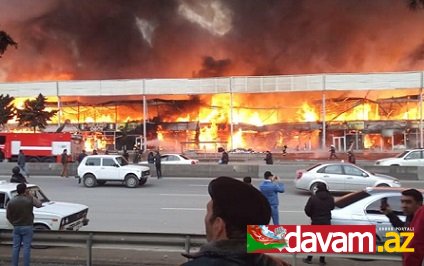 Yanğında 13 nəfərə yardım göstərilib, 4-ü tüstüdən zəhərlənib