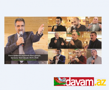 Fərəc Quliyevin seçicilərlə görüşləri davam edir (video, foto)