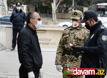 DİN: Karantin rejimini pozduqlarına görə 6 nəfər həbs edilib, 3800 nəfər inzibati cərimə olunub