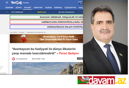 “Azərbaycan bu fəaliyyəti ilə dünya ölkələrini yaxşı mənada təəccübləndirdi” – Fərəc Quliyev