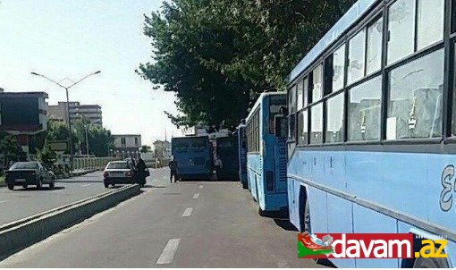 Urmiyada avtobus sürücüləri etiraz aksiyası keçirib