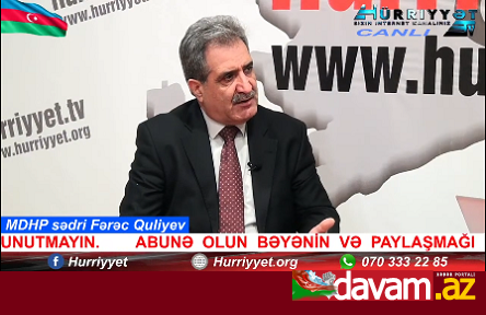 Fərəc Quliyev:Qələbəmizi dərin dövlət ağlı və biləyimizlə qazanmışıq