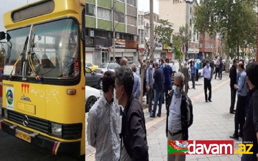 Urmuda avtobus sürücüləri etiraz aksiyası keçirib