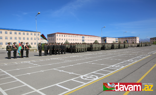 Naxçıvan Qarnizonu Qoşunlarında gənc əsgərlər Vətənə sədaqət andı içiblər