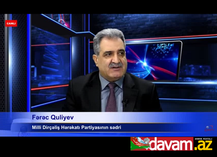 Fərəc Quliyev:Separatizmin regenerasiyası ən sərt tədbirlərlə önlənməlidir