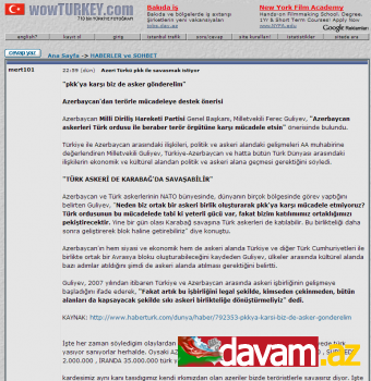 Fərəc Quliyevin Türkiyənin Anadolu Agentliyinə verdiyi müsahibə  Türkiyə mətbuatında Şok etkisi yaratdi. Yüzdən çox Türkiyə mətbuat vasitəsi, televiziyalar bu müsahibəni yayimladı.