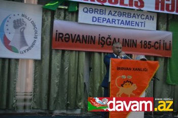 MDHP Qərbi Azərbaycan Departamenti “İrəvanın işğalının 185-ci ili”ni qeyd etdi.