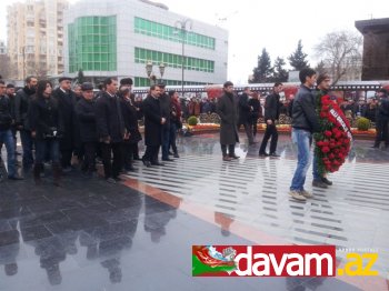 MDHP Xocalı Abidəsini ziyarət etdi - FOTO